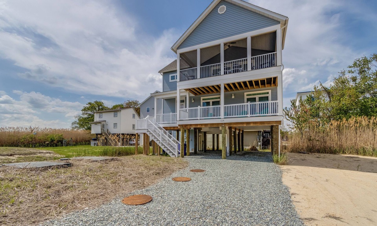 Broadkill Beach House | 114 Mississipp Ave.- Pet friendly, steps to the beach and water views