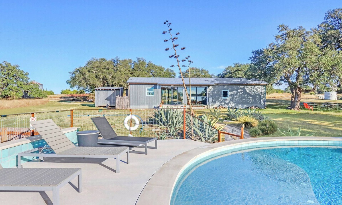 Johnson City House | Hill Country Ranch Estate with Pool, Pickleball, Bunkhouse & 68 Acres
