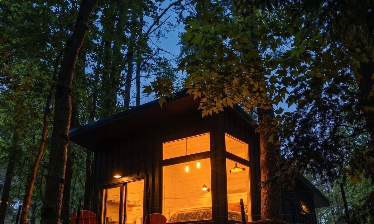 Freeport Cabin | Modern glamping cabin w/full bath + kitchen - 19
