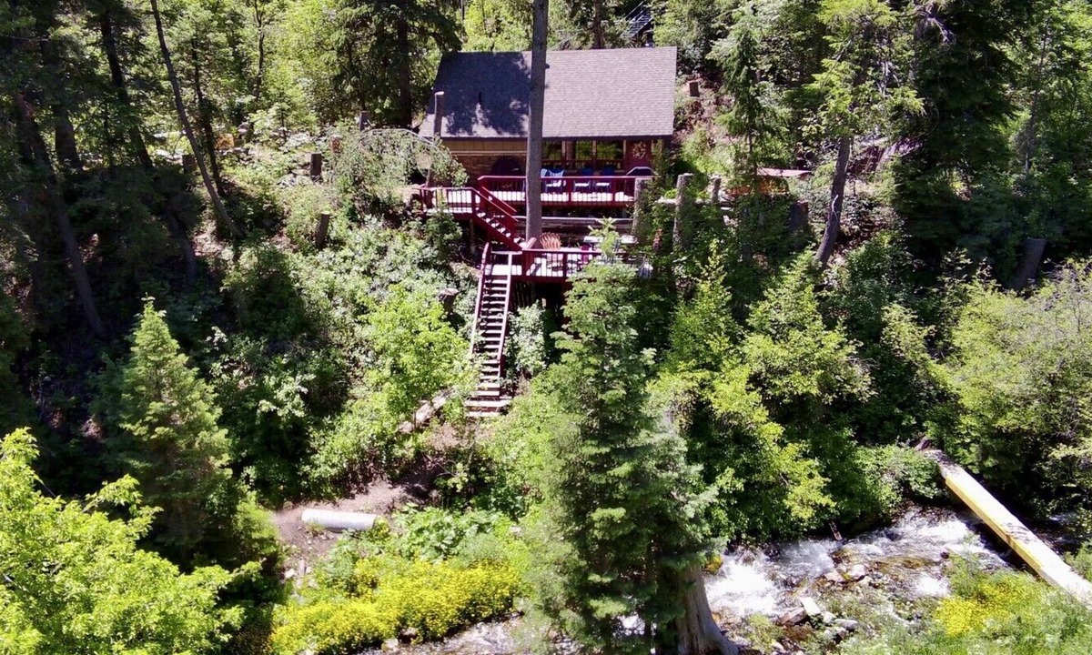 Sundance Cabin | Private mountain escape Above the creek Hot tub Quiet setting Tucked into Sundance Canyon