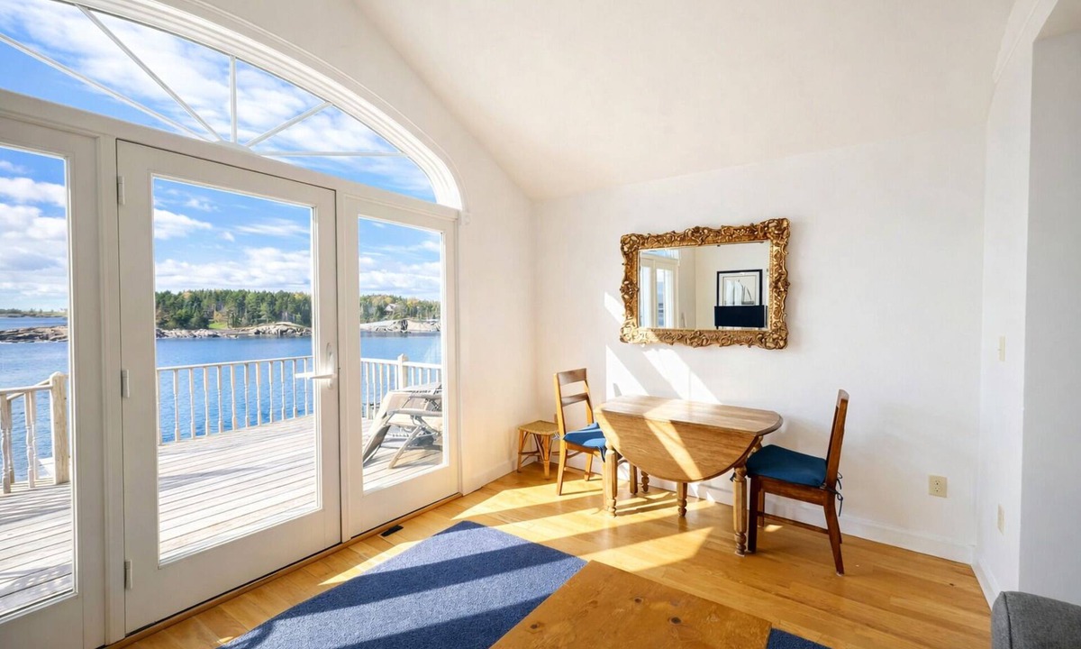 Bailey Island Apartment | This spacious 2nd floor garage apartment offers phenomenal open ocean views!