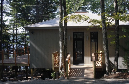 Mount Desert Cottage | Acadia Long Pond Waterfront 75 ft to Dock Modern Cottage Sleeps 5