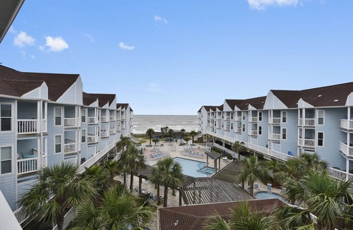 Galveston Condo | Beach condo - 2 Balconies overlook the Ocean - Washer/Dryer Included (2301)