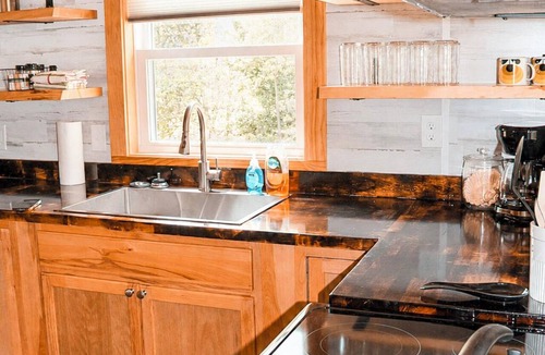 Weeks Mills Cabin | Charming, pet friendly 2-bedroom camp close to multiple lakes for boating