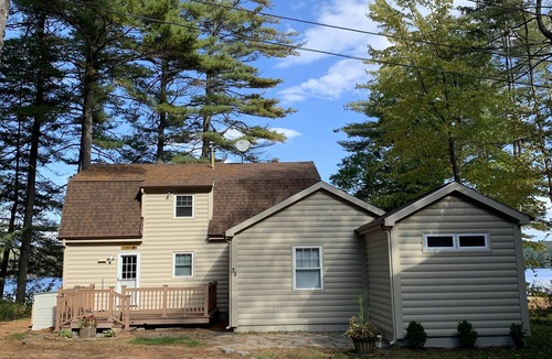 Bridgton Cottage | Find your Happy Place, Highland Lake, Bridgton. Dock, fire pit, lakeside deck!n