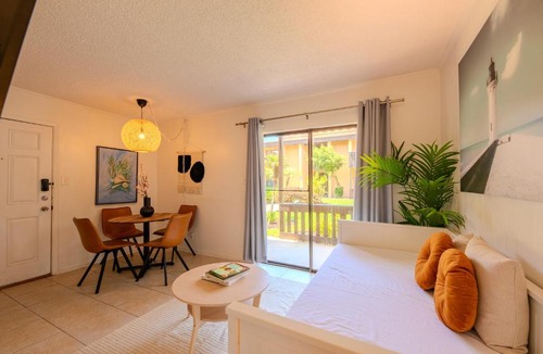 South Padre Island Apartment | Flamingos Hideaway Stylish 1BR Coastal Escape 155