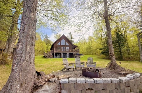 Northeast Somerset Cabin | Lake Front, Pet-Friendly Cabin with Canoe and lake views