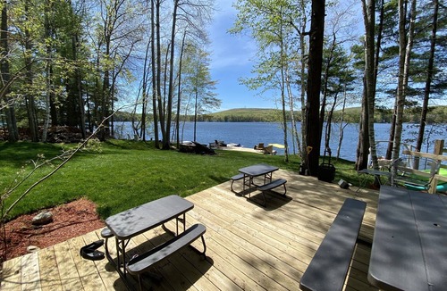 Waterboro House | LAKE HOME! HOT TUB, GYM, FREEgolf cart, 2 kitchens
