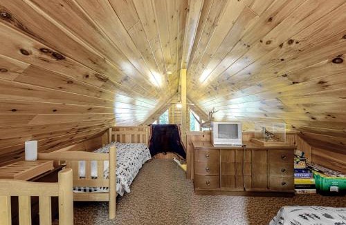 Greenville House | Lakefront cabin on First Roach Pond with dock, lake view & firepit- dog-friendly