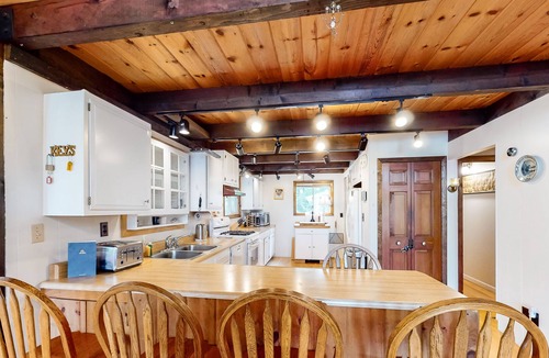 Lake Arrowhead House | Lakefront home with amazing views, 2 kayaks, firepit & 45 feet of lake frontage