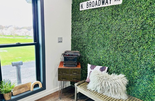 Westerville Apartment | Modern City Studio with Water Views & Historic Charm