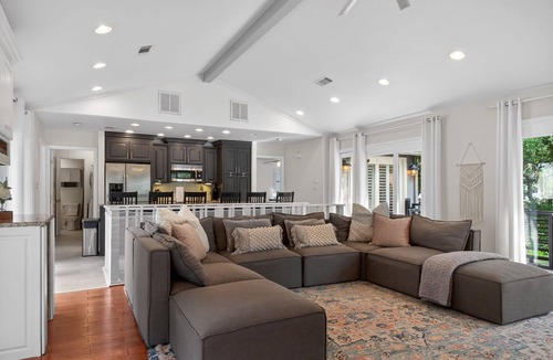 Sunrise Beach Village House | Modern Waterfront w/Views, Boat Slip, Deck + Kayak