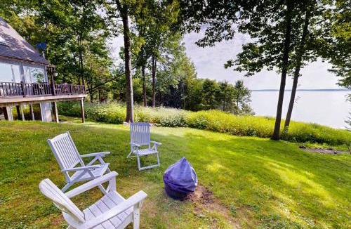 Lincolnville House | Oceanfront snowbird-friendly home on the beach with washer/dryer & fireplace