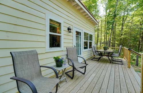 Augusta House | Private Dock & Deck: Tranquil Dam Pond Cottage!