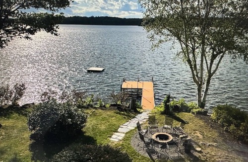 Manchester House | Spectacular Cobbossee Lakefront with Hot Tub & Dog Friendly