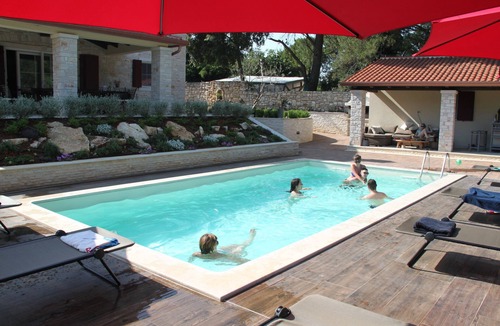 Tar-Vabriga Villa | Stunning Villa, with pool, 10+ guests, 2 km from sea, privacy and relax