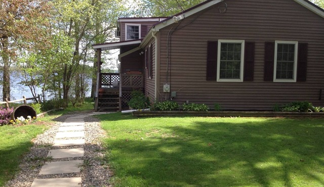 3 Bedroom year round lakefront home on Three Mile Pond with private dock
