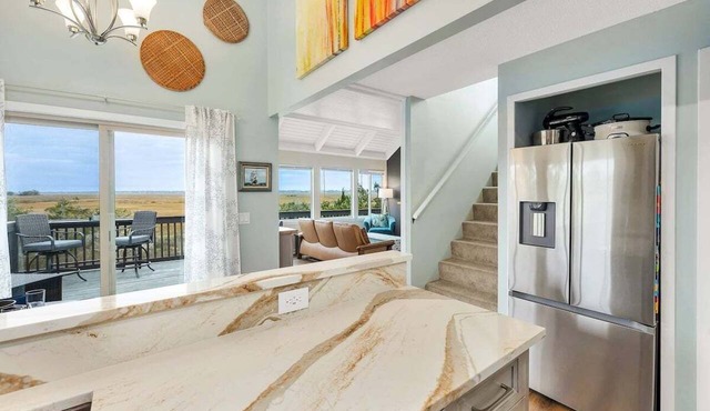 Located in Sea Palms with beautiful Marsh views!