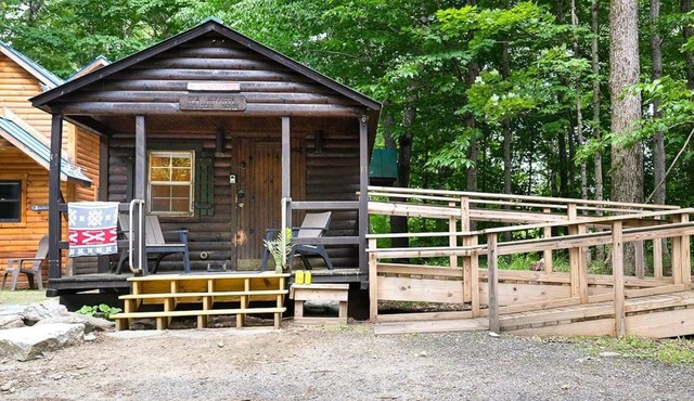 Lovely cabin nestled in the woods one minute from Sugarbush Resort