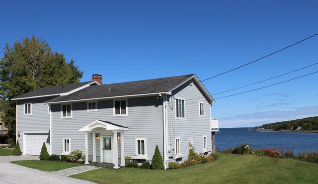 Luxury Oceanfront Home Overlooking Rockland Harbor and Lighthouse