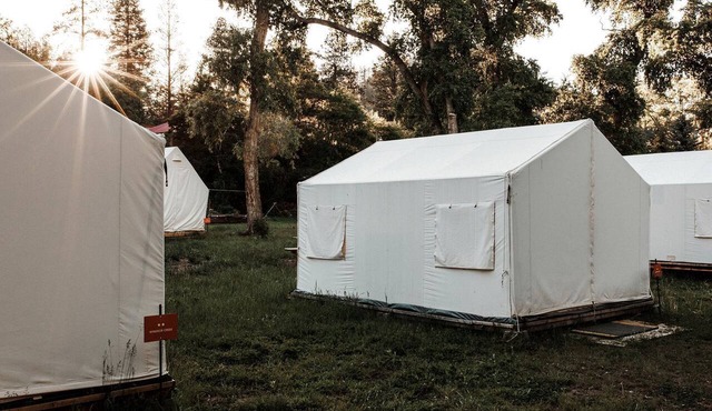 Romantic Weekends on the Pecos River in this Lovely Safari Tent in New Mexico