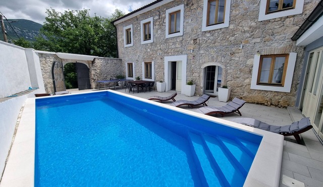 Stone House With Pool