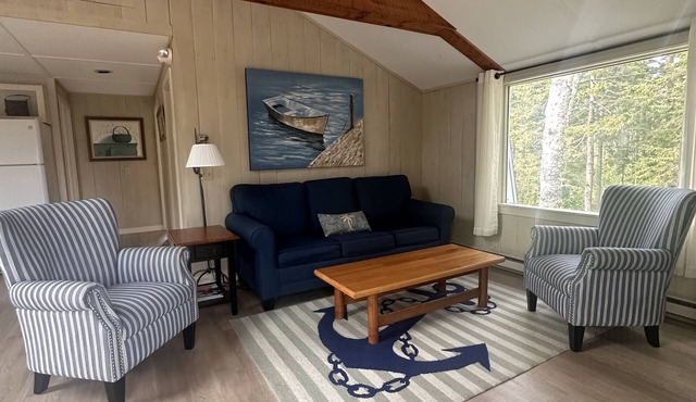 Treetop retreat with access to kayaks and rowboat near Acadia National Park