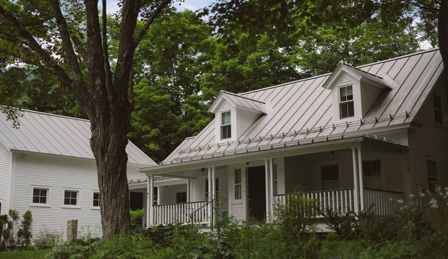 Warren Village home steps from bubbling brook