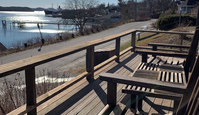 Waterfront views steps from yacht club in idyllic Castine
